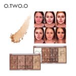 O.TWO.O Four-color Blush + Contouring Powder Pan Shadow Modification Facial Contour Contouring Powder 4 Colors N9110 - Image 4