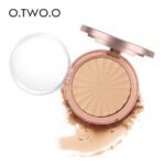 O.TWO.O rose gold powder cake long-lasting oil control base makeup dry and wet dual-use makeup foundation 8 color makeup 9114 - Image 2