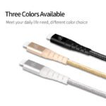 D8 Nylon braided Type-C power  sync cable - Image 2