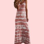 2022 Amazon wish European and American foreign trade cross-border popular women's suspenders horizontal stripes printed vest dress - Image 4