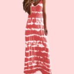 2022 Amazon wish European and American foreign trade cross-border popular women's suspenders horizontal stripes printed vest dress - Image 8