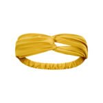 New pleated high elastic skin-friendly solid color cross bundled headband ladies lulu yoga sports hair bundle headband Europe and the United States - Image 8