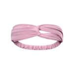 New pleated high elastic skin-friendly solid color cross bundled headband ladies lulu yoga sports hair bundle headband Europe and the United States - Image 5