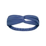 New pleated high elastic skin-friendly solid color cross bundled headband ladies lulu yoga sports hair bundle headband Europe and the United States - Image 7