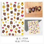 Children's Nail Stickers Corgi Strawberry Bear Little Red Book Nail Decals Cartoon Pet Nail Bear Stickers Ugly Duckling - Image 9