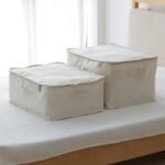 Shimoyama (SHIMOYAMA) [Seasonal Storage Essentials] Quilt Storage Bag Cotton Linen Cloth Art Finishing Bag Household Clothes Packing Bag Quilt Waterproof, Moisture-proof and Dust-proof Bag - Image 3