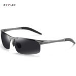 New polarized sunglasses fashion myopia glasses men's sports black sunglasses 8177 metal retro half frame - Image 4