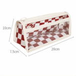 Checkerboard transparent pen bag ins Japanese girls junior high school students girls college stationery large capacity pencil case - Image 3