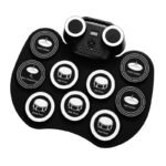 WESI portable electronic drummer roll electronic drum flashing light bluetooth drum built-in lithium battery with horn - Image 5