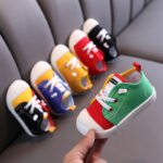 Spot wholesale children's shoes children's canvas shoes children's Korean version boys and girls canvas shoes soft bottom kindergarten indoor shoes - Image 2