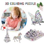 Amazon's explosion model educational decompression toys children's 3D three-dimensional puzzle DIY handmade graffiti puzzle model ornaments - Image 2