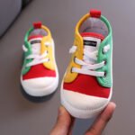 Spot wholesale children's shoes children's canvas shoes children's Korean version boys and girls canvas shoes soft bottom kindergarten indoor shoes - Image 9