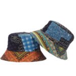 Vintage cashew printing fisherman hat