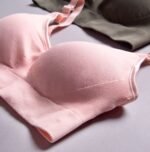 High-end pregnant women's front buckle large size breastfeeding underwear thin section anti-sagging gathered big breasts no steel ring bra breastfeeding clothes - Image 4