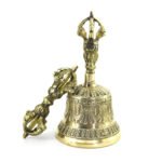 Cross-border Nepalese handmade instrument five-strand hand bell brass method bell bell vajra bell pestle set of multiple sizes can be - Image 3