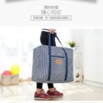 Nanjiren NanJiren storage bag reinforced thickened Oxford cloth waterproof luggage packing bag solid color cotton quilt moving bag consignment bag 50*40*25cm - Image 6
