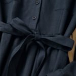 ZOJ Temperament Commuter Linen Dress Long Sleeve 2023 New Spring Dress Long Dress Japanese Women's Dress Wholesale - Image 4