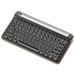 76-key bluetooth wireless wired dual-mode retro punk round keycap charging mechanical keyboard mobile phone tablet desktop