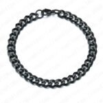 European and American hip-hop hiphop stainless steel fashion six-sided grinding Cuban chain cross-border hot style simple titanium steel bracelet for men - Image 5