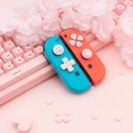 Extremely want genuine switch cat claw heart-shaped button stickers ns cross color stickers rocker cap protective sleeve accessories - Image 2