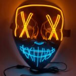 Factory supplies LED luminous mask EL Halloween colorful mask Bengdi equipment net celebrity funny ghost festival spot - Image 2