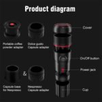 Portable Italian capsule coffee machine multi-functional small home outdoor car heating espresso capsule - Image 3
