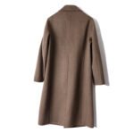 Pure wool double-faced woolen coat men's mid-length over-the-knee double-faced cashmere coat suit collar woolen woolen coat - Image 3