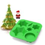 Christmas Tree Cake Mold Christmas Tree Small Cake Baking DIY Abrasives Christmas Products Epoxy Fondant Mold