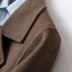 Pure wool double-faced woolen coat men's mid-length over-the-knee double-faced cashmere coat suit collar woolen woolen coat - Image 4