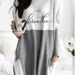 Independent station AliExpress European and American popular Christmas stitching women's T-shirt