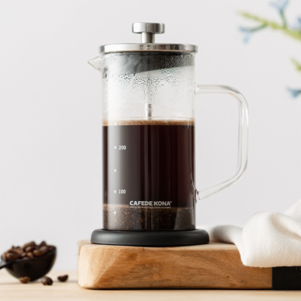 Glass French pressure filter