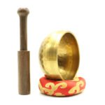 Cross-border supply Nepal wholesale Buddha sound bowl yoga, ear-picking singing bowl copper Buddha sound bowl copper chime portable bowl