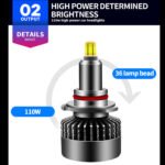 Source manufacturers 360-degree six-sided luminous high-brightness spotlight car LED headlights H7H11H1 modified led lights - Image 2