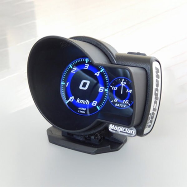 Car Universal Magic Speedmaster F8 obd LCD instrument head-up display speed water temperature turbo pressure