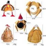 thanksgiving hat thanksgiving turkey hat moving turkey headgear thanksgiving decoration party hat - Image 2