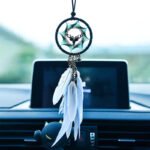 Ins car pendant dream catcher car creative car rearview mirror decoration pendant feather car hanging safe all the way