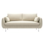 Nordic fabric sofa small apartment apartment small living room bedroom shop clothing store three person double net red small sofa - Image 4