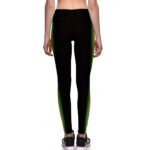 AliExpress Amazon's new side rainbow stripe sports high waist yoga pants elastic nine-point pants JK31-034 - Image 4
