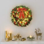 Christmas wreath 30/40/50cm Christmas decorations window props Christmas shopping mall arrangement Christmas wreath - Image 3