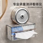 Good helper tissue box wall-mounted bathroom tissue box Japanese-style punch-free face towel storage box kitchen wall-mounted paper box - Image 4