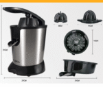 European standard stainless steel hand-pressed electric juice machine juice machine lemon orange residue juice separation cooking machine juicer - Image 5