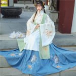 Ming embroidered Bijia waist length skirt