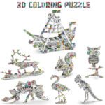 Amazon's explosion model educational decompression toys children's 3D three-dimensional puzzle DIY handmade graffiti puzzle model ornaments - Image 5