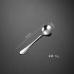 Ern 304 stainless steel western tableware 1010 coffee spoon spoon Korean cloth wheel light knife fork spoon company gift - Image 7