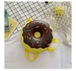 New kindergarten children's schoolbag cartoon three-dimensional rainbow donut backpack eggshell bag - Image 2