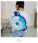 New kindergarten children's schoolbag cartoon three-dimensional rainbow donut backpack eggshell bag - Image 7