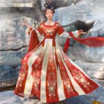 Gorgeous embroidered long skirt made in Tang Dynasty