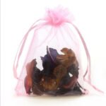 Beifute color mesh bag mesh bundle pocket organza bundle mouth gift bag packing bag solid color pearl yarn bag - Image 5