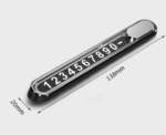 Temporary parking number plate car moving phone number plate luminous moving license plate car hidden digital number plate metal - Image 2