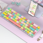 Wireless bluetooth mechanical keyboard green axis tea red axis 68-key portable suitable for Huawei Xiaomi Apple mobile phone Mac notebook ipad tablet desktop computer universal multi-mode connection net red